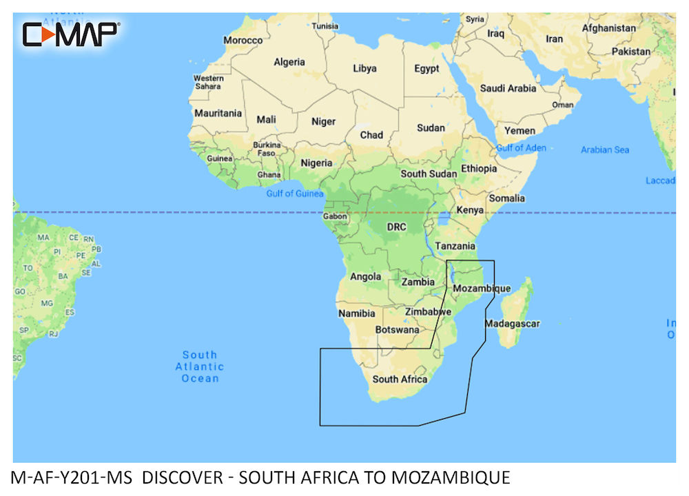 C-MAP® DISCOVER™ - South Africa to Mozambique