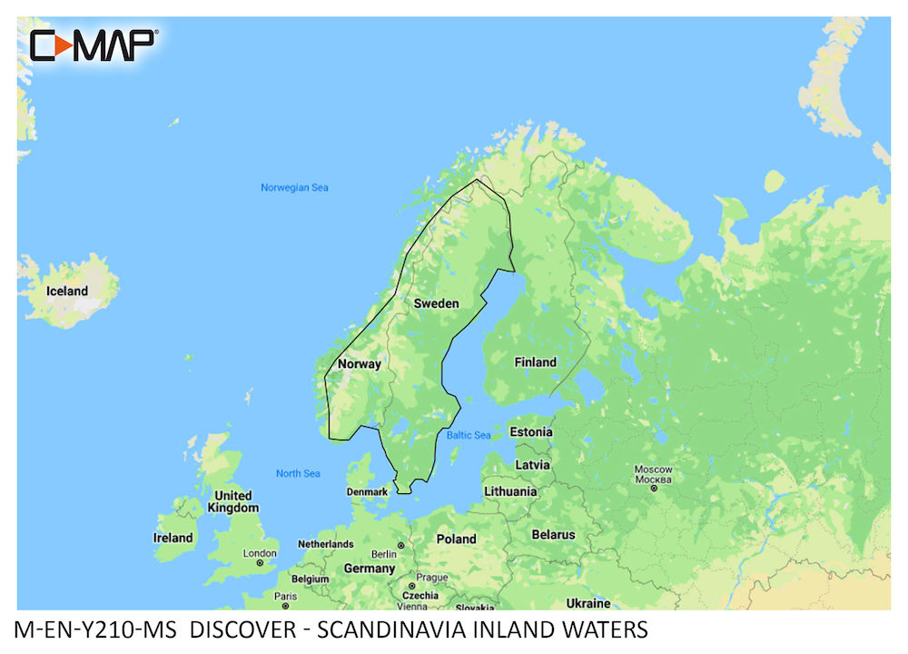 C-MAP® DISCOVER™ - Scandinavia Inland Waters