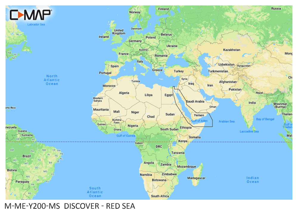 C-MAP® DISCOVER™ - Red Sea